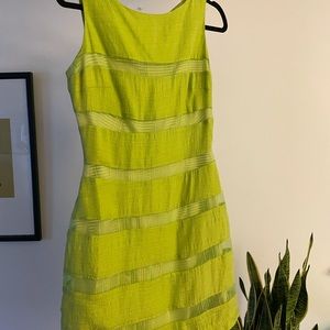 Tabloid Vintage 60s Mod Shift Dress Sheer Panel